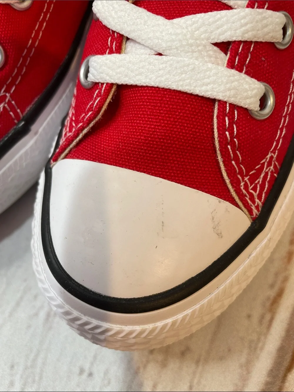 NEW Converse Kids Youth 2.5 Red Canvas High Top Chuck Taylor Sneakers Classic